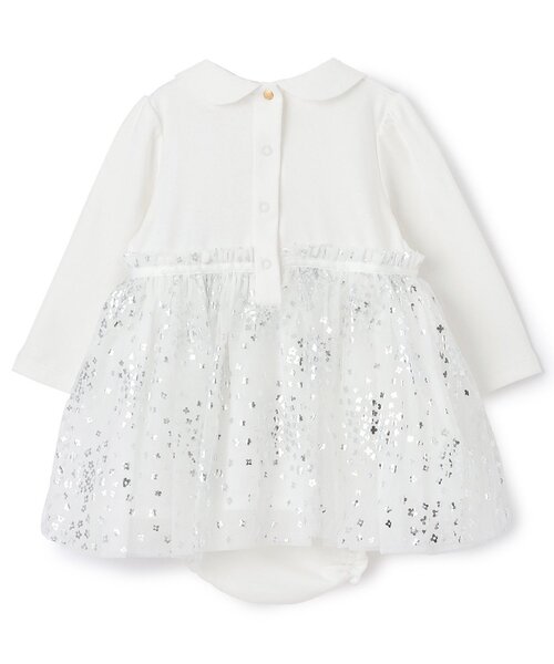 セール】フラワードットチュールドッキングワンピース（その他ベビー