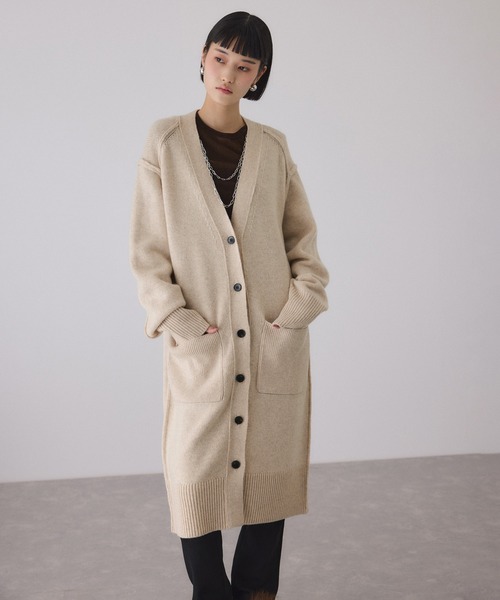 アダムエロペ（ADAM ET ROPE’）/チェーンコンビカーディガンワンピース チェーンコンビカーディガンワンピース（ワンピース）｜ADAM ET ROPE