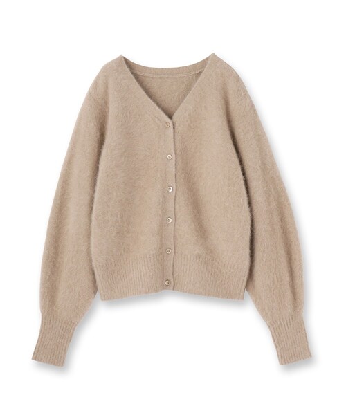 UNTITLED(アンタイトル)の「【ふわふわニット/前後2WAY】フォックスカシミヤカーディガン(カーディガン/ボレロ・レディース・ライトグレー/ライトグリーン/ブラウン系/ナチュラル・00/02/04/44/48)」の5枚目の写真