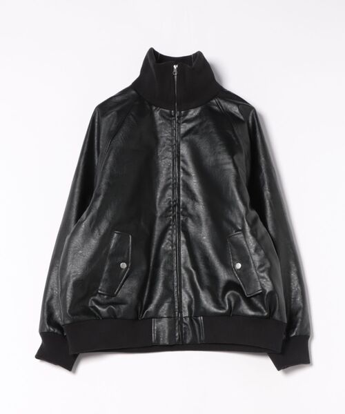 CORISCO（コリスコ）の「フェイクレザー薄中綿スタンドブルゾン(M1)（ブルゾン・メンズ・ブラウン/ブラック/ダークブラウン・LARGE/MEDIUM/X-LARGE）」の9枚目の写真