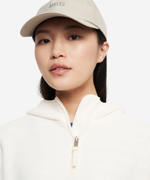 AIGLE（エーグル）の「ポーラーテック ハーフジップフリースパーカー / POLARTEC THERMAL PRO（パーカー・レディース・ライトブルー/ホワイト・36/38）」の20枚目の写真