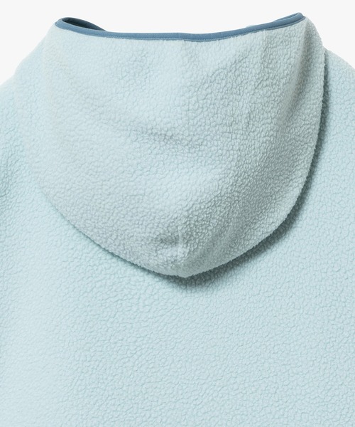 AIGLE（エーグル）の「ポーラーテック ハーフジップフリースパーカー / POLARTEC THERMAL PRO（パーカー・レディース・ライトブルー/ホワイト・36/38）」の12枚目の写真