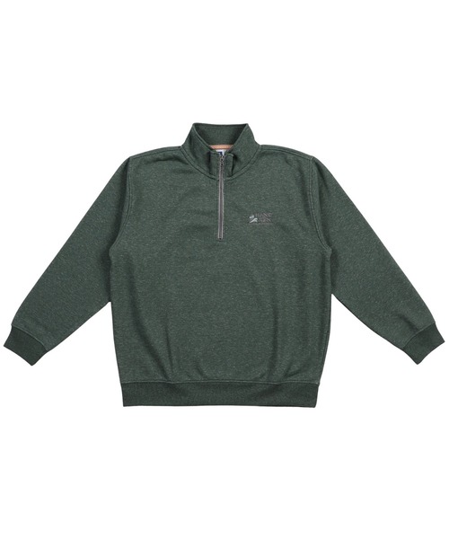 HANGTEN(ハンテン)の「【HANGTEN/ハンテン】起毛ハーフZIPトレーナー/スウェット 長袖 スタンドカラー ハイネック ジップアップ カジュアル ストリート アメカジ スポーツ アウトドア(スウェット・メンズ・ネイビー/ダークグリーン/グレー/ブラック・LARGE/X-LARGE/MEDIUM)」の9枚目の写真