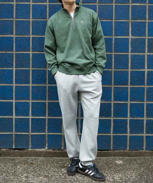 HANGTEN(ハンテン)の「【HANGTEN/ハンテン】起毛ハーフZIPトレーナー/スウェット 長袖 スタンドカラー ハイネック ジップアップ カジュアル ストリート アメカジ スポーツ アウトドア(スウェット・メンズ・ネイビー/ダークグリーン/グレー/ブラック・LARGE/X-LARGE/MEDIUM)」の18枚目の写真