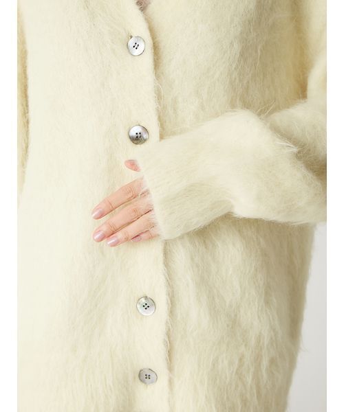 FRAY I.D（フレイアイディー）の「スーリーアルパカＶネックカーディガン（カーディガン/ボレロ・レディース・イエロー/アイボリー/ブルー・F）」の11枚目の写真