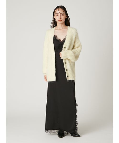 FRAY I.D（フレイアイディー）の「スーリーアルパカＶネックカーディガン（カーディガン/ボレロ・レディース・イエロー/アイボリー/ブルー・F）」の14枚目の写真