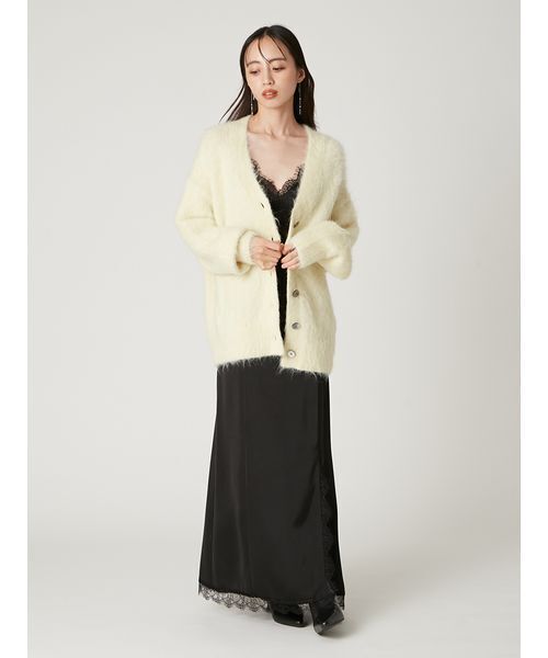 FRAY I.D（フレイアイディー）の「スーリーアルパカＶネックカーディガン（カーディガン/ボレロ・レディース・イエロー/アイボリー/ブルー・F）」の15枚目の写真