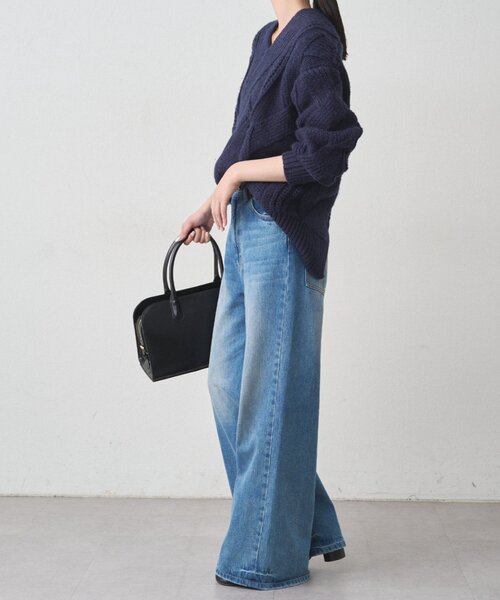 LOUNGEDRESS（ラウンジドレス）の「ケーブルVニット（ニット/セーター・レディース・アイボリー/レッド/ネイビー・FREE）」の22枚目の写真