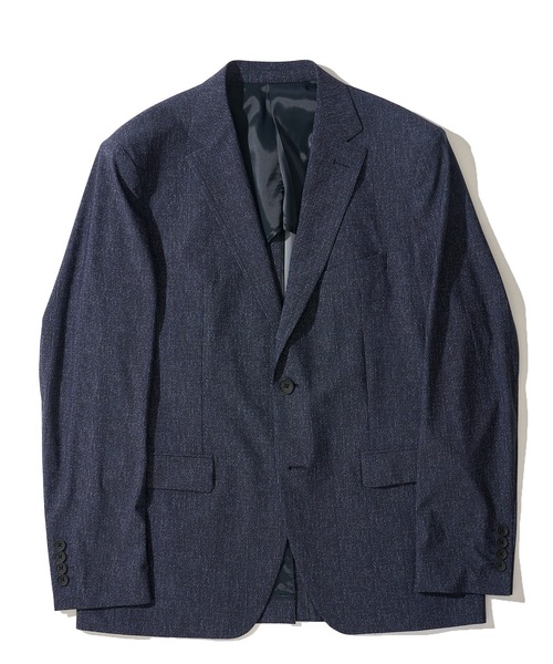 TETE HOMME(テットオム)の「接触冷感 ストレッチプリントジャケット(テーラードジャケット・メンズ・ブラック/ネイビー・MEDIUM/X-LARGE/LARGE)」の2枚目の写真