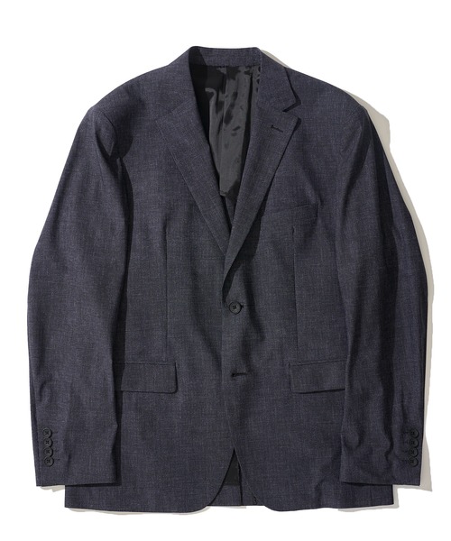 TETE HOMME(テットオム)の「接触冷感 ストレッチプリントジャケット(テーラードジャケット・メンズ・ブラック/ネイビー・MEDIUM/X-LARGE/LARGE)」の1枚目の写真