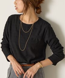 Jena espace merveilleux | ストレッチジャガードカットソー(Tシャツ/カットソー)