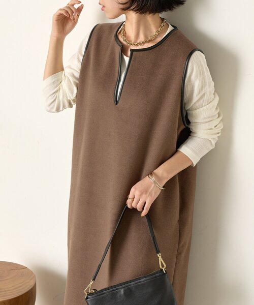 Jena espace merveilleux（ジェナ　エスパスメルヴェイユ）の「ストレッチジャガードカットソー（Tシャツ/カットソー・レディース・ブラック/オフホワイト・FREE）」の15枚目の写真