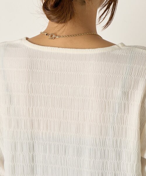 Jena espace merveilleux（ジェナ　エスパスメルヴェイユ）の「ストレッチジャガードカットソー（Tシャツ/カットソー・レディース・ブラック/オフホワイト・FREE）」の20枚目の写真