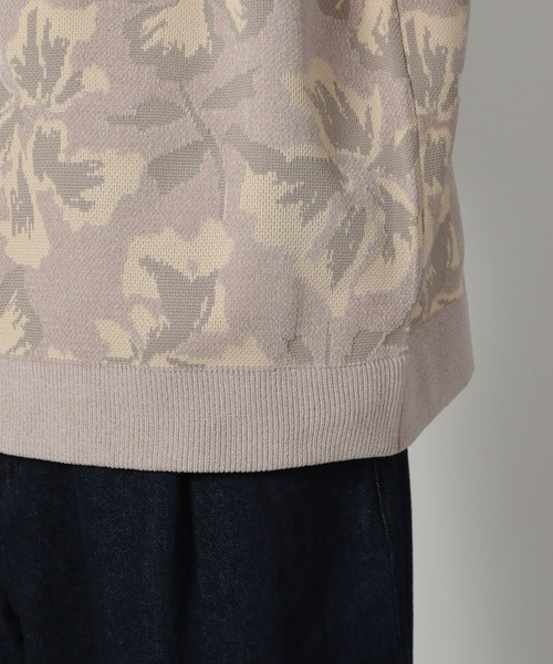 LAKOLE(ラコレ)の「モール花柄ニットプルオーバー / 574339(ニット/セーター・メンズ・ブラック/ブルー/ベージュ・LARGE/MEDIUM)」の15枚目の写真