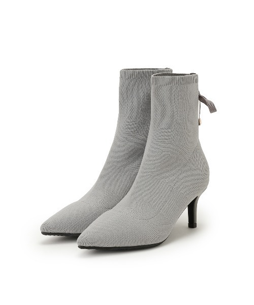 WILLSELECTION(ウィルセレクション)の「レースアップリボンソックスブーツ(ブーツ・レディース・ブラック/グレー/ブラウン・LARGE/MEDIUM)」の2枚目の写真