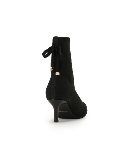 WILLSELECTION(ウィルセレクション)の「レースアップリボンソックスブーツ(ブーツ・レディース・ブラック/グレー/ブラウン・LARGE/MEDIUM)」の6枚目の写真