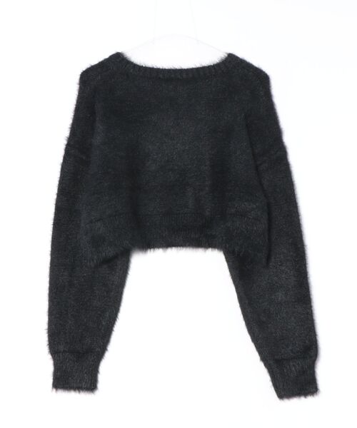 EGOIST（エゴイスト）の「ロゴシャギーニットトップス（ニット/セーター・レディース・ブラック/ホワイト/ベージュ・FREE）」の11枚目の写真