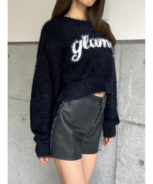 EGOIST（エゴイスト）の「ロゴシャギーニットトップス（ニット/セーター・レディース・ブラック/ホワイト/ベージュ・FREE）」の15枚目の写真