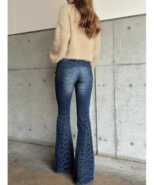 EGOIST（エゴイスト）の「ロゴシャギーニットトップス（ニット/セーター・レディース・ブラック/ホワイト/ベージュ・FREE）」の20枚目の写真