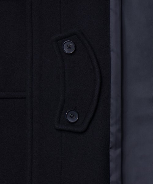 MUSINSA STANDARD（ムシンサスタンダード）の「ウールブレンドエクストラオーバーサイズダッフルコート[ネイビー]（チェスターコート・メンズ・その他・MEDIUM/LARGE）」の15枚目の写真