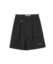 RR PLEATED SHORTS - CHARCOAL