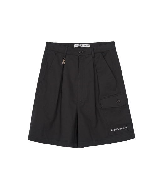 Rest&Recreation(レストアンドレクリエーション)の「RR PLEATED SHORTS - CHARCOAL(その他パンツ・レディース・その他・SMALL/MEDIUM/LARGE)」の1枚目の写真