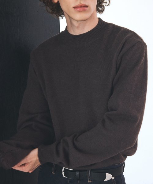 UNISEX POND MOCKNECK KNIT — коричневый
