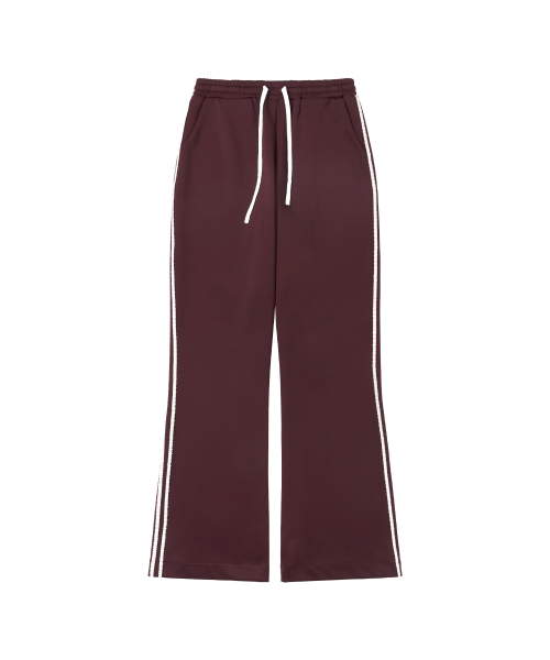 VANONE ATELIER(バノンアトリエ)の「P3208 レーストラックパンツ_ワイン(スウェットパンツ・レディース・バーガンディー・SMALL/MEDIUM)」の2枚目の写真
