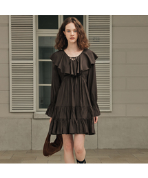 ZEROSTREET（ゼロストリート）の「セピアフリルワンピース / ブラウン（ワンピース）」