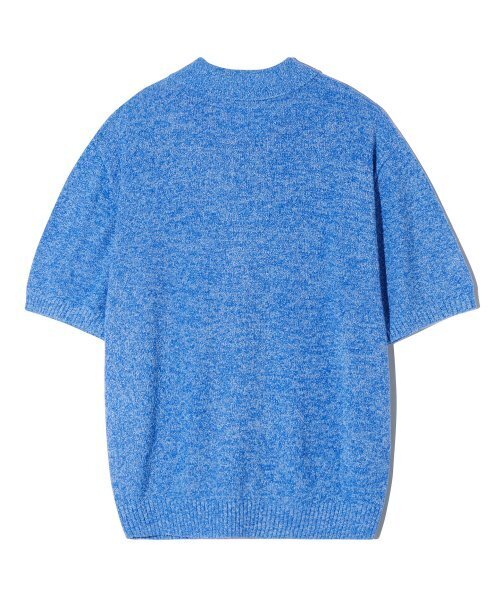 TRILLION(トリリオン)の「ウォッシャブルブックルカラー 半袖ニット(MELANGE BLUE)(Tシャツ/カットソー・レディース・その他・MEDIUM/LARGE/X-LARGE)」の5枚目の写真