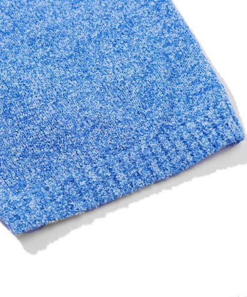 TRILLION(トリリオン)の「ウォッシャブルブックルカラー 半袖ニット(MELANGE BLUE)(Tシャツ/カットソー・レディース・その他・MEDIUM/LARGE/X-LARGE)」の8枚目の写真