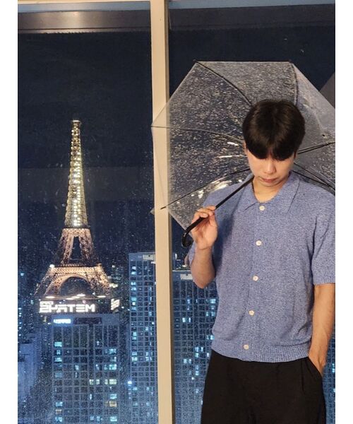 TRILLION(トリリオン)の「ウォッシャブルブックルカラー 半袖ニット(MELANGE BLUE)(Tシャツ/カットソー・レディース・その他・MEDIUM/LARGE/X-LARGE)」の15枚目の写真