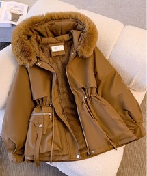 ＆soiree（アンドソワレ）の「ウエスト絞りファージャケット（ダウンジャケット/コート）」