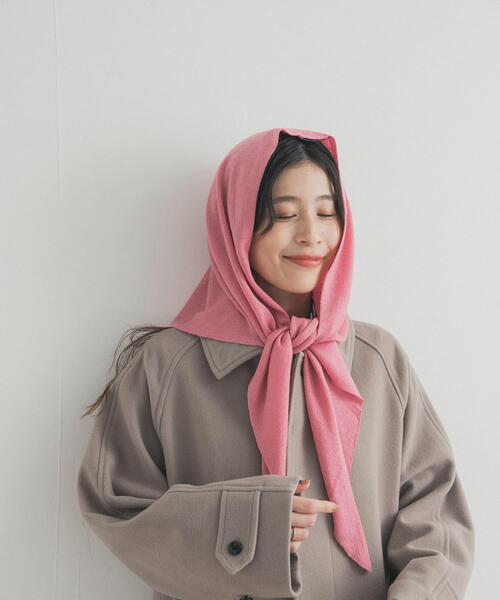 URBAN RESEARCH DOORS(アーバンリサーチドアーズ)の「ウールアクリルニットストール(ストール/ショール・レディース・グレー/ピンク/ブラウン・ONE)」の3枚目の写真