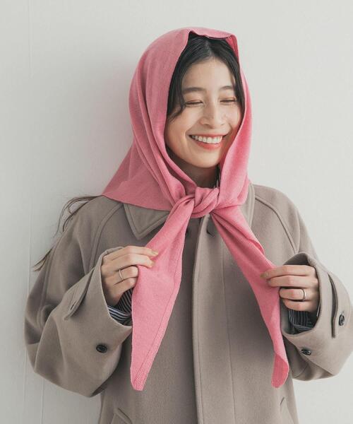 URBAN RESEARCH DOORS(アーバンリサーチドアーズ)の「ウールアクリルニットストール(ストール/ショール・レディース・グレー/ピンク/ブラウン・ONE)」の10枚目の写真