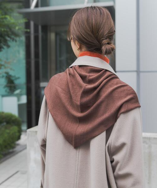 URBAN RESEARCH DOORS(アーバンリサーチドアーズ)の「ウールアクリルニットストール(ストール/ショール・レディース・グレー/ピンク/ブラウン・ONE)」の7枚目の写真