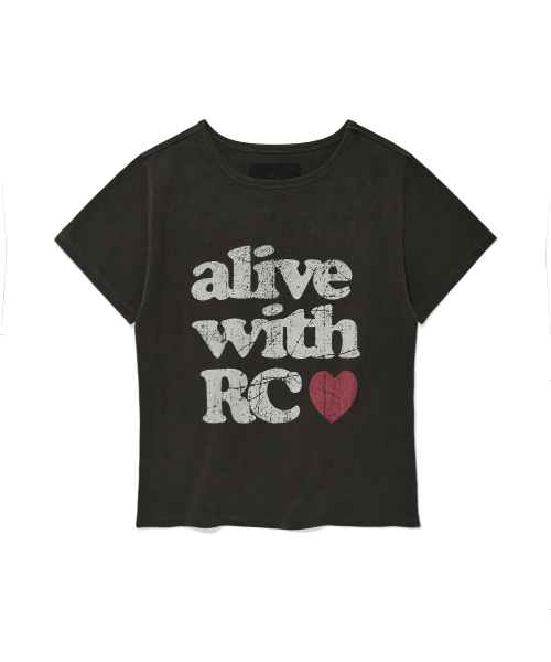 Retriever Club（レトリーバークラブ）の「ALIVE CROP TEE [PIGMENT BLACK]（Tシャツ/カットソー・レディース・その他・SMALL/MEDIUM）」の3枚目の写真