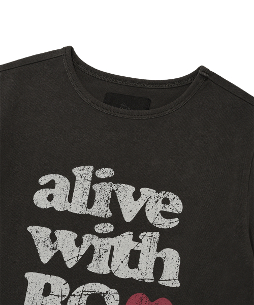 Retriever Club（レトリーバークラブ）の「ALIVE CROP TEE [PIGMENT BLACK]（Tシャツ/カットソー・レディース・その他・SMALL/MEDIUM）」の4枚目の写真