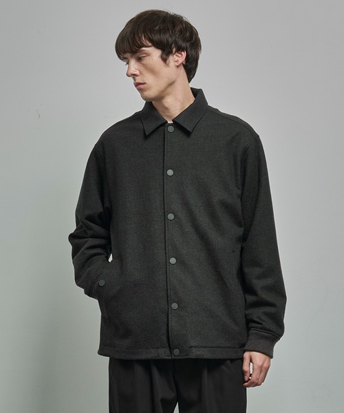 WHITE MOUNTAINEERING(ホワイトマウンテニアリング)の「【White Mountaineering / ホワイトマウンテニアリング】WOOL COACH JACKET(ブルゾン・メンズ・ブラック/ダークグレー・0/1/2)」の1枚目の写真