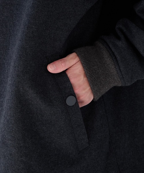 WHITE MOUNTAINEERING(ホワイトマウンテニアリング)の「【White Mountaineering / ホワイトマウンテニアリング】WOOL COACH JACKET(ブルゾン・メンズ・ブラック/ダークグレー・0/1/2)」の8枚目の写真