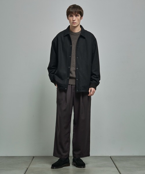 WHITE MOUNTAINEERING(ホワイトマウンテニアリング)の「【White Mountaineering / ホワイトマウンテニアリング】WOOL COACH JACKET(ブルゾン・メンズ・ブラック/ダークグレー・0/1/2)」の12枚目の写真