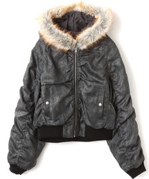 atmos pink | atmos pink Faux Fur Hooded Jacket / アトモス ピンク フォー ファー フーデッド ジャケット(その他アウター)