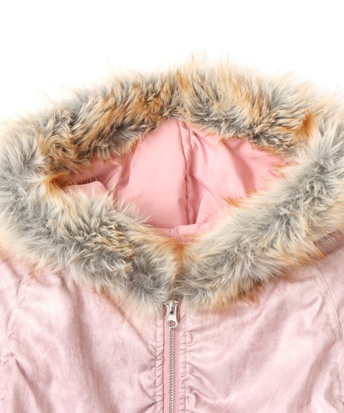 atmos pink（アトモスピンク）の「atmos pink Faux Fur Hooded Jacket / アトモス ピンク フォー ファー フーデッド ジャケット（その他アウター・レディース・ブラック/ベージュ/ピンク・FREE）」の5枚目の写真