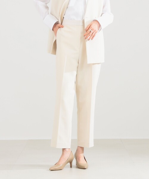 Demi-Luxe BEAMS（デミルクス ビームス）の「【オフィスカジュアル・セレモニー】ストレート クリース パンツ（その他パンツ・レディース・ネイビー/アイボリー・36/38）」の20枚目の写真