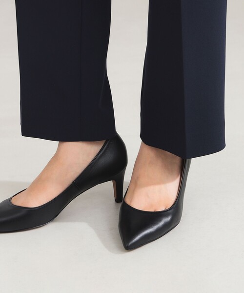 Demi-Luxe BEAMS（デミルクス ビームス）の「【オフィスカジュアル・セレモニー】ストレート クリース パンツ（その他パンツ・レディース・ネイビー/アイボリー・36/38）」の4枚目の写真