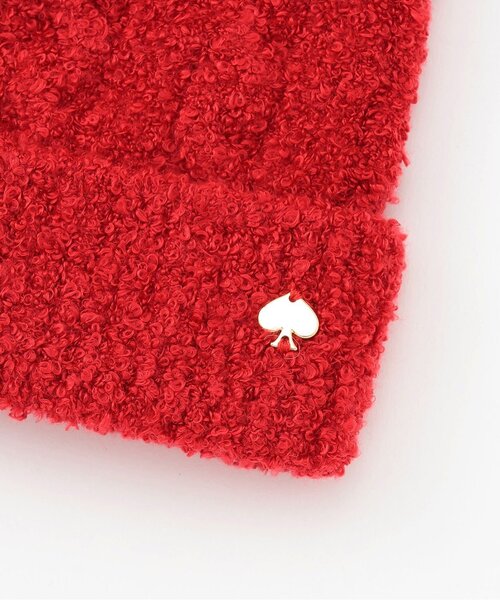 kate spade new york kids（ケイトスペードニューヨーク）の「ベアニットキャップ（その他ベビーウェア・キッズ・レッド・46-48cm）」の3枚目の写真