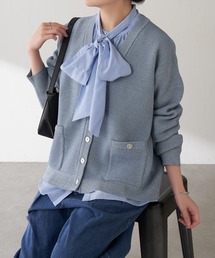 COLLAGE GALLARDAGALANTE | ツヤボタンカーディガン/WEB限定カラー展開(カーディガン/ボレロ)