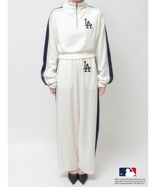 GYDA（ジェイダ）の「GYDA［MLB］2ラインワイドパンツ（その他パンツ・レディース・ブラック/オフホワイト/ブラウン・FREE）」の17枚目の写真