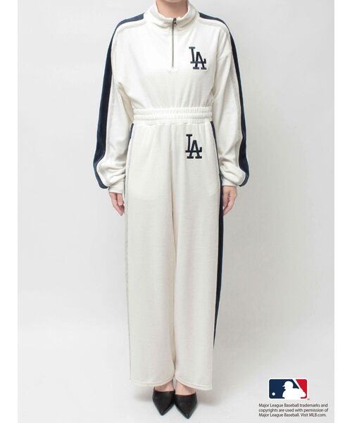 GYDA（ジェイダ）の「GYDA［MLB］2ラインワイドパンツ（その他パンツ・レディース・ブラック/オフホワイト/ブラウン・FREE）」の18枚目の写真