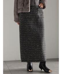 Te chichi | ツィードロングナロースカート《2025winter catalog item》(スカート)